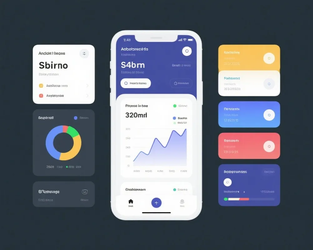 移动端数据看板示意图